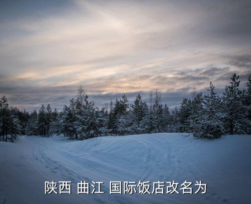 曲江国际价位,酒店名字太俗气陕西曲江国际酒店改名陕西/曲江