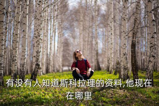 有没有人知道斯科拉理的资料,他现在在哪里