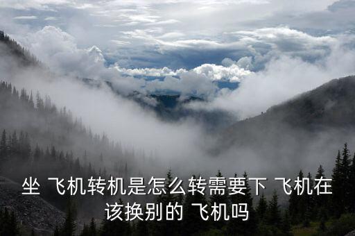 坐 飞机转机是怎么转需要下 飞机在该换别的 飞机吗