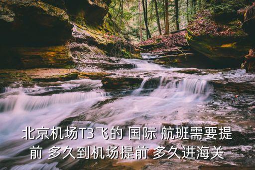 北京机场T3飞的 国际 航班需要提前 多久到机场提前 多久进海关