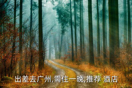 出差去广州,需住一晚,推荐 酒店