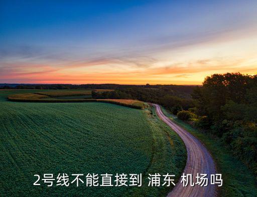浦东国际机场2A怎么去,2.乘坐地铁2号线8站后到达浦东