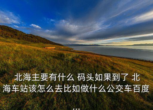  北海主要有什么 码头如果到了 北海车站该怎么去比如做什么公交车百度...