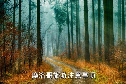  摩洛哥旅游注意事项