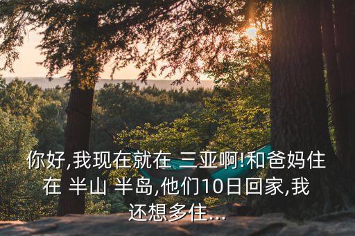 三亚半山半岛国际公寓每天房间