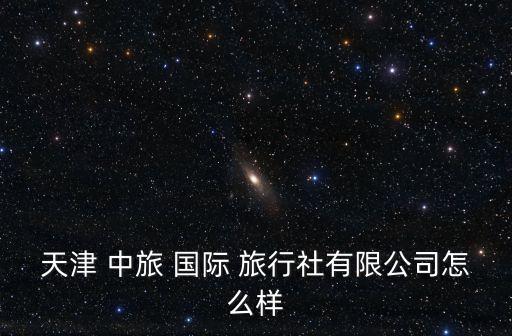天津 中旅 国际 旅行社有限公司怎么样