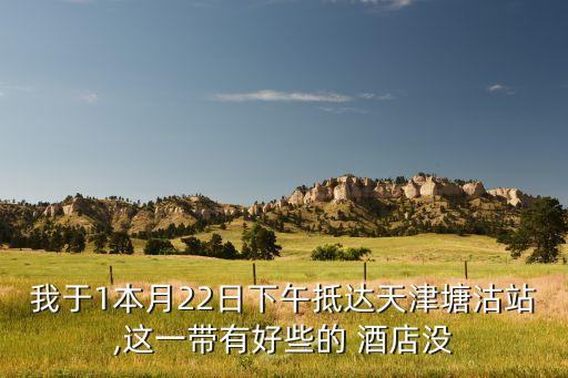 我于1本月22日下午抵达天津塘沽站,这一带有好些的 酒店没