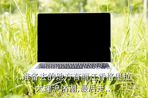 ...准备去的地方有丽江香格里拉 大理沪沽湖,最后走...