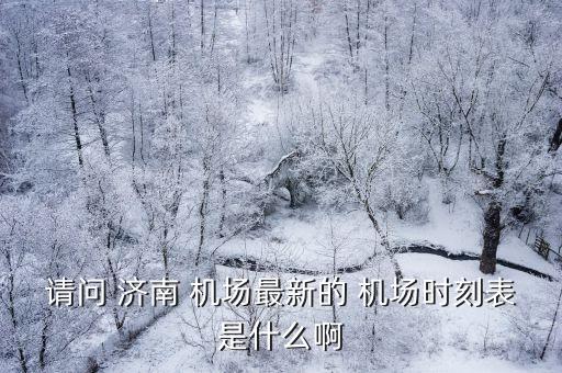 请问 济南 机场最新的 机场时刻表是什么啊