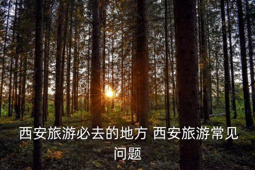  西安旅游必去的地方 西安旅游常见问题