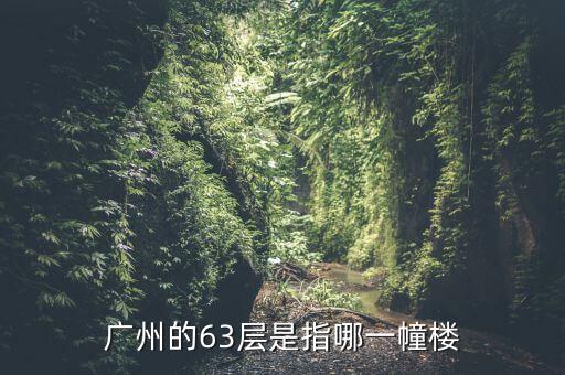 广州的63层是指哪一幢楼