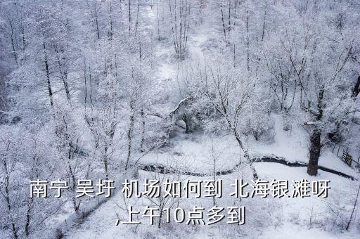 南宁 吴圩 机场如何到 北海银滩呀,上午10点多到