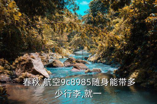  春秋 航空9c8985随身能带多少行李,就一