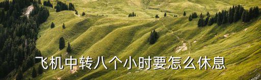 飞机中转八个小时要怎么休息