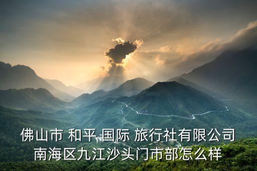 是和平国际旅行社,和平国际旅行社有限责任公司公主坟营业部