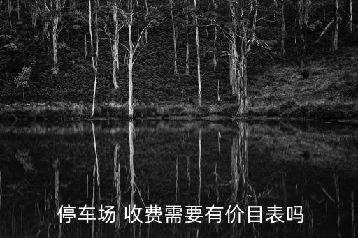  停车场 收费需要有价目表吗