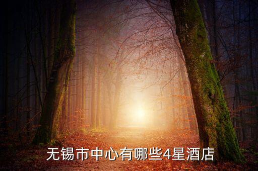  无锡市中心有哪些4星酒店
