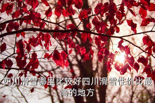 四川滑雪哪里比较好四川滑雪性价比最高的地方