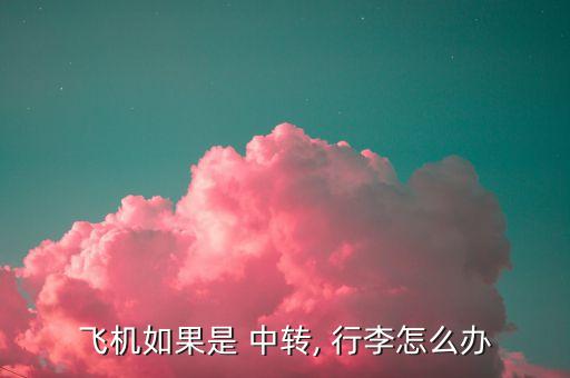 飞机如果是 中转, 行李怎么办