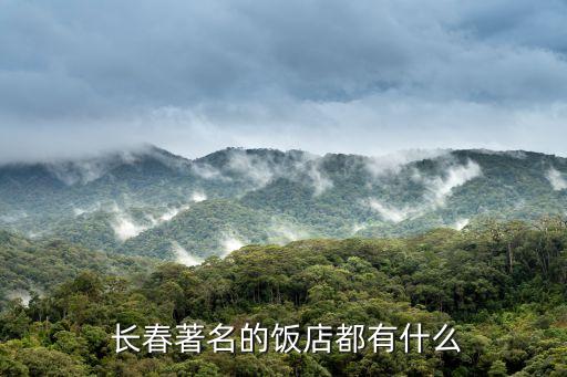  长春著名的饭店都有什么