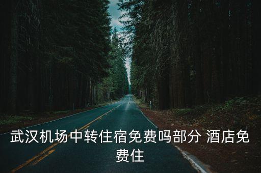 武汉机场中转住宿免费吗部分 酒店免费住