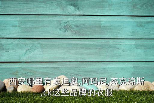 西安哪里有卖迪奥,阿玛尼,杰克琼斯,ck这些品牌的衣服