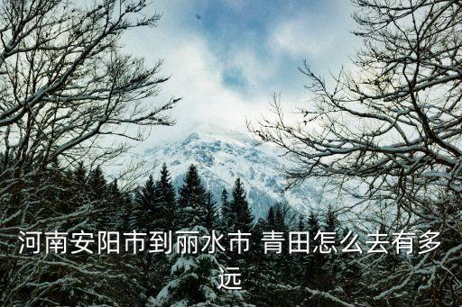 河南安阳市到丽水市 青田怎么去有多远
