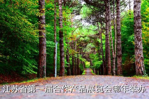 江苏省第一届合作产品展览会哪年举办