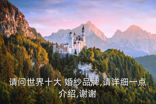 请问世界十大 婚纱品牌,请详细一点介绍,谢谢