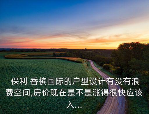  保利 香槟国际的户型设计有没有浪费空间,房价现在是不是涨得很快应该入...