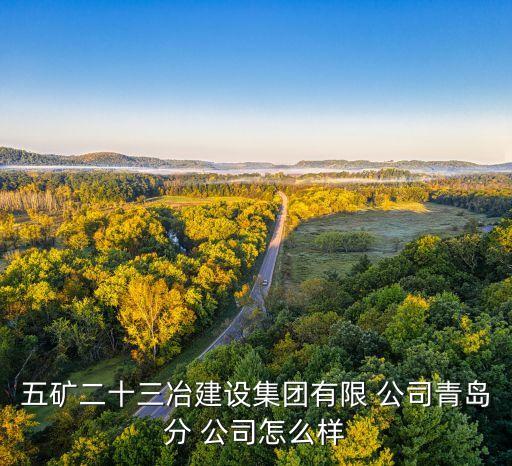 五矿二十三冶建设集团有限 公司青岛分 公司怎么样