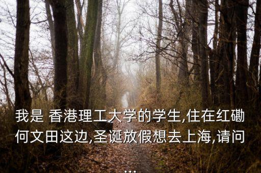 我是 香港理工大学的学生,住在红磡何文田这边,圣诞放假想去上海,请问...