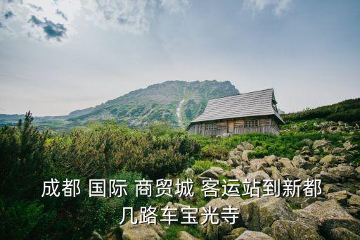  成都 国际 商贸城 客运站到新都几路车宝光寺