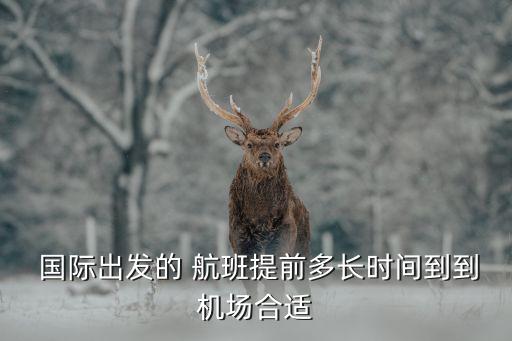  国际出发的 航班提前多长时间到到机场合适