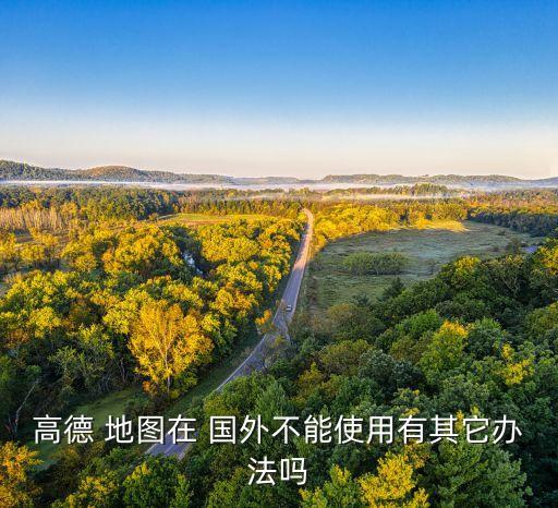 高德 地图在 国外不能使用有其它办法吗