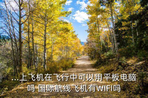 国航国际航班有wifi
