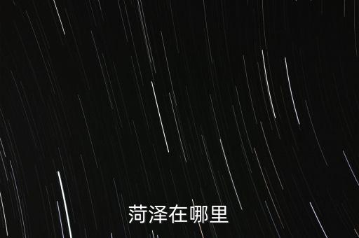 菏泽在哪里
