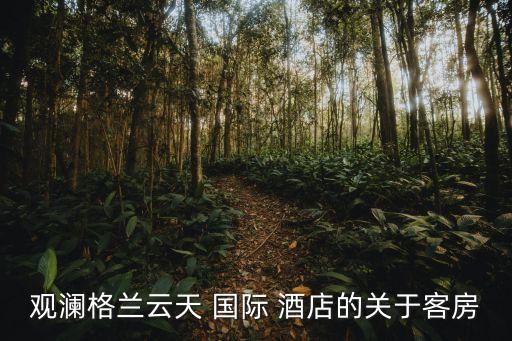 观澜格兰云天 国际 酒店的关于客房