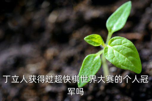 丁立人获得过超快棋世界大赛的个人冠军吗