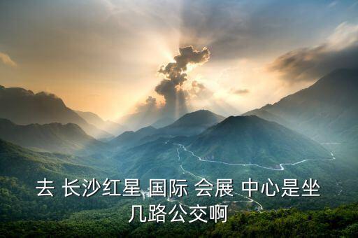 长沙国际会展中心如何走