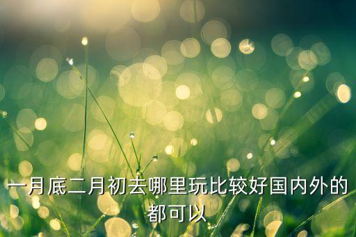 一月底二月初去哪里玩比较好国内外的都可以