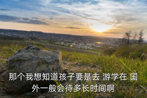 那个我想知道孩子要是去 游学在 国外一般会待多长时间啊