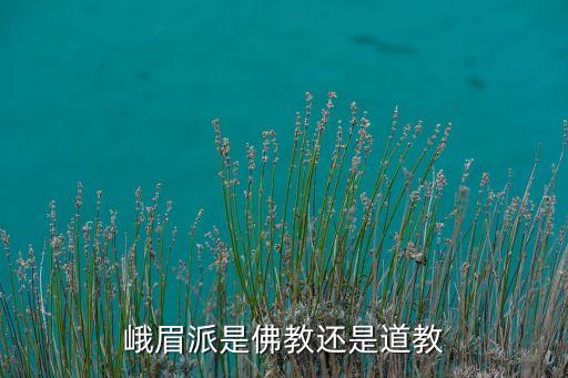 峨眉派是佛教还是道教