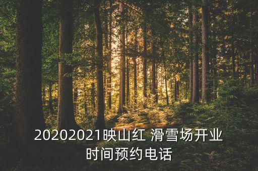 20202021映山红 滑雪场开业时间预约电话