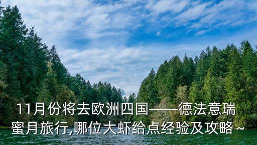 11月份将去欧洲四国——德法意瑞 蜜月旅行,哪位大虾给点经验及攻略～