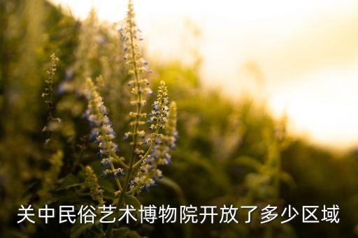 关中民俗艺术博物院开放了多少区域