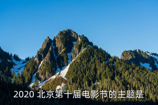 2020 北京第十届电影节的主题是