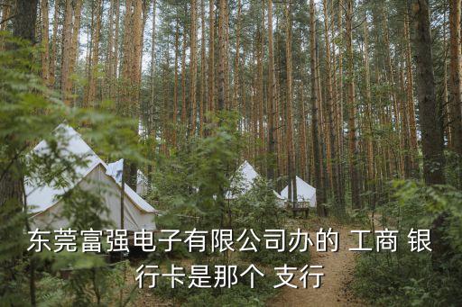东莞富强电子有限公司办的 工商 银行卡是那个 支行
