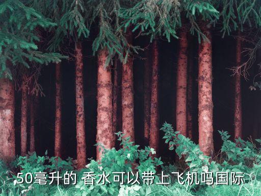 50毫升的 香水可以带上飞机吗国际