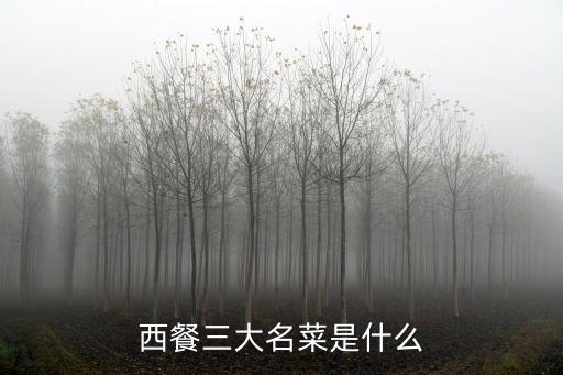 西餐三大名菜是什么
